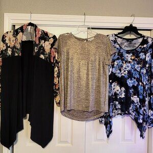 Liz Clairborne, Simply Vera, Cool Melon 3 Tops Size M